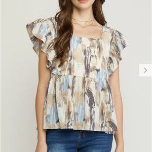 NWT Entro Painted Paradise Top